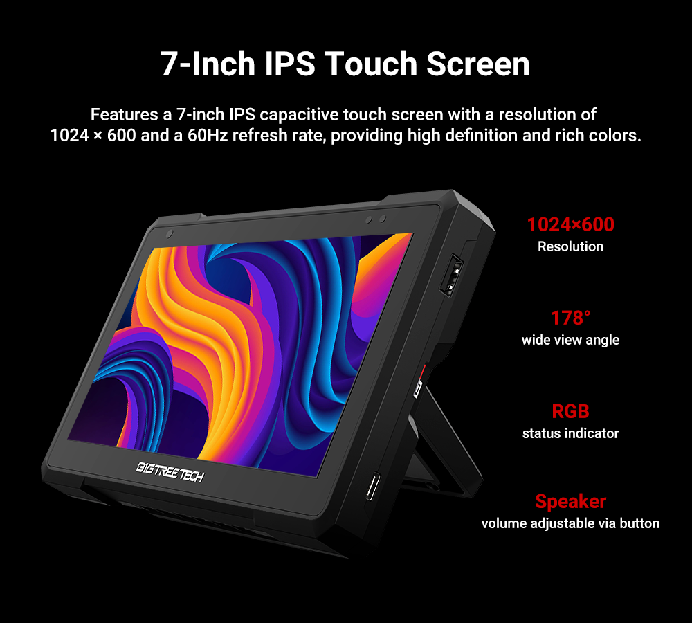หน้าจอ: BIGTREETECH Pad 7 IPS  - Klipper Pad 7 Inch บทวิจารณ์และราคา